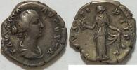 Römische Kaiserzeit Denar Faustina Fila 175 n. Chr. drap. Büste Faustina Augusta -