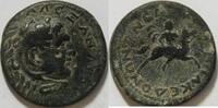 Antikes Griechenland AE 25 Makedonien röm. Pro.gabe Kopf des Herakles in Löwenhaube Rs. Reiter mit Speer -
