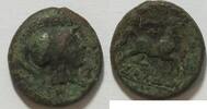 Antikes Griechenland AE 24 Athenkopf / Pferd -
