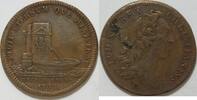 Frankreich Bronzemed. Ludwig XV. 1715 - 1774 28,5 mm -