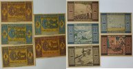 Deutschland 30, 60 Pf, 1, 3, 5 Mark Greifenberg zum Teil mit Handsignatur und Datum -