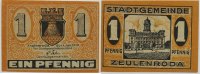 Deutschland 1 Pf Zeulenroda -