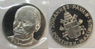 Vatikan Pabst Paul II Silbermed. -