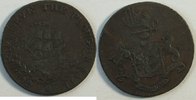Großbritannien 1/2 Pence Token Segelschiff -