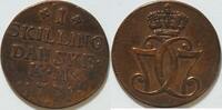 Dänemark 1 Shilling 1771 Christian VII. ss 58.54 US$ Tax included +  18.76 US$ shipping