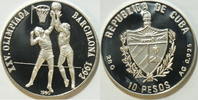 Kuba 10 Peso 1992 Olympische Spiele 1992   Basketball PP gekapselt mit M... 102.77 US$  +  53.11 US$ shipping