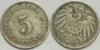 Kaiserreich 5 Pf 1911 D ss 1.17 US$ Tax included +  18.76 US$ shipping