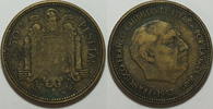 Spanien 2,5 Pesetas 1953 ss 2.35 US$ Tax included +  18.76 US$ shipping