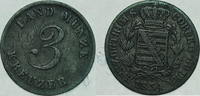 Coburg und Gotha 3 PfennigKreuzer -