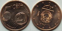 Lettland 5 Cent 2014 bankfrisch 1.17 US$ Tax included +  18.76 US$ shipping