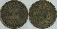 Spanien 1 Peseta 1944 ss 2.35 US$ Tax included +  18.76 US$ shipping