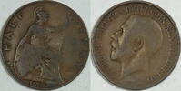 Grossbritannien 1/2 Penny 1922 s 3.40 US$ Tax included +  18.76 US$ shipping