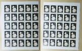 Ungarn 50 x 1 Forint Rosen Nr. 3571 Großbogen zu 50 x Forint Bogen gefaltet -