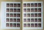 Ungarn 50 x 1 Forint Großbogen zu 50 x 1 Forint gefaltet -