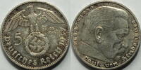 3. Reich 5 RM 1937 D ss-vz 26.40 US$ Tax included +  18.76 US$ shipping
