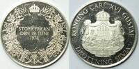 Schweden 1 Krone Medallie zur Hochzeit König Carl Gustav XVI / Silvia -