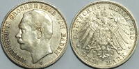 Baden 3 Mark Friedrich II. (1907-1918) -