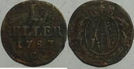 Sachsen 1 Heller Friedrich August III. 1763-1806. -