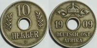 Deutsch Ostafrika 10 Heller Wilhelm II -