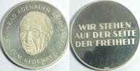 Deutschland Konrad Adenauer silber Gedenkmed. 26 Gramm Feinsilber -