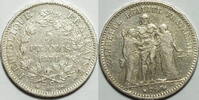 5 Francs 1874 A Frankreich Dritte Republik 1870-1940 ss