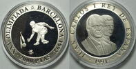 2000 Pesetas 1991 Spanien Olympische Barcelona 1992 Kegeln PP gekapselt mit  MDM Zertifikat plus orginal Zertifikat