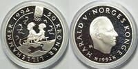 Norwegen 50 Kronen Olympische Spiele Lillehammer 1994 Schlittenfahrt -