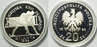 Polen 20 Zloty Olympische Atlanta 1996 Ringer -