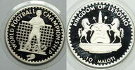 Lesotho 10 Maloti Fußball Weltmeisterschaft 1982 -