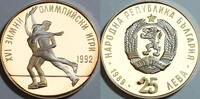 Bulgarien 25 Leva XVI. Olympische Winterspiele 1992 Albertville -