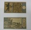 Berlin 50 Pfennig Serienschein: Bezirk 18 Weissensee und 19 Pankow -