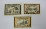 Ottendorf 50, 75 Pf. 2 Mark Notgeld zur Wiedereinweihung des evang. Bethauses zu Ottendorf -