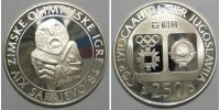 Jugoslawien 250 Dinar Olympiade 1984 Sarajewo -