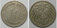 Kaiserreich Deutsches Reich 10 Pfennig 1902 A ss 1.17 US$ Tax included +  18.76 US$ shipping
