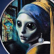 Ghana 5 cedis 2025 Republic of Cameroon 1000 francs CFA Strangers Among Us - Girl with a Pearl Earring Antique finish