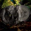 Tiger Big Five Asia 5 oz Matt Ceramic Coating Silver Coin 5000 Francs CFA Ivory Coast 2021