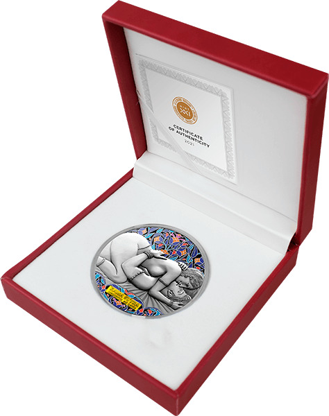 激レア/カメルーン/Kama Sutra II Moments of Love KAMA SUTRA Moments of Love Kamasutra 1 Oz Silver Coin 1000 Francs C