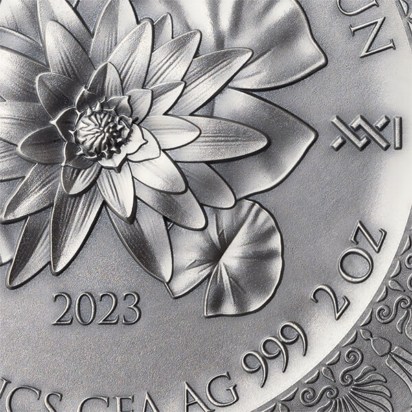 Cameroon 2023 Leda and the Swan Celestial Beauty 2 oz Antique