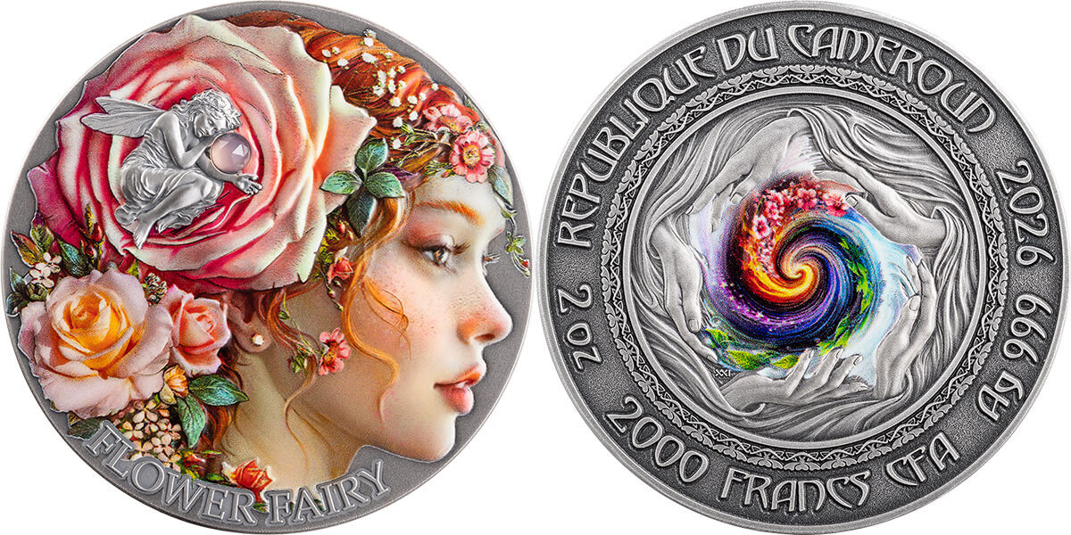 2026 Cameroon 2000 francs CFA Nature Spirits - Flower Fairy Ag