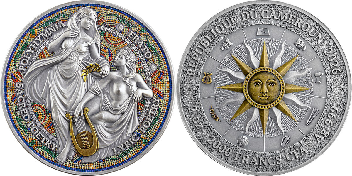 2026 Cameroon 2000 francs CFA The Nine Muses - Erato and