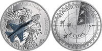 Ghana 5 cedis Ukrainian Falcons 1 oz Proof Silver Coin 5 Cedis Republic of Ghana 2024 -