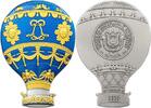 Burundi 25 francs Hot Air Balloon 2 oz Antique Finish Silver Coin 25 Francs Burundi 2023 -