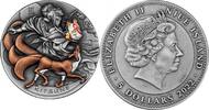 Niue 5 dollars 2022 Kitsune 2 oz Antique finish Silver Coin 5$ Niue 2022... 314.24 US$ free shipping