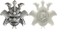Solomon Islands 10 dollars 2024 Samurai Helmet Ancient Warriors 10 oz An... 873.10 US$ free shipping