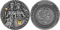 Niue 5 dollars 2022 Hera & Juno 2 oz Antique finish Silver Coin 5$ Niue ... 290.96 US$ free shipping