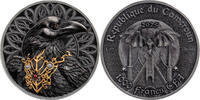2025 Republic of Cameroon 1000 francs CFA Creatures of Nocturne - The Raven Ag Antique finish