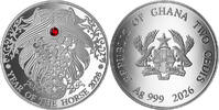 Ghana 2 cedis 2026 Republic of Ghana 2 cedis Lunar Year - Year of the Horse Ag -