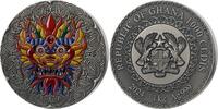 Ghana 1000 Cedis Dragon Mandala Art 1 Kilo Antique finish Silver Coin 1000 Cedis Republic of Ghana 2024 -