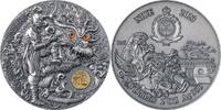 Niue 5 Dollars Shaolin Kung Fu Dragon Martial Arts Styles 2 oz Antique finish Silver Coin 5$ Ni