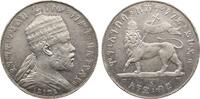 Ethiopia Menelik II 1 Birr EE 1895 XF/AU